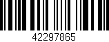 Código de barras (EAN, GTIN, SKU, ISBN): '42297865'