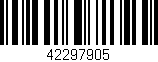 Código de barras (EAN, GTIN, SKU, ISBN): '42297905'
