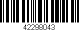 Código de barras (EAN, GTIN, SKU, ISBN): '42298043'