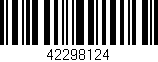 Código de barras (EAN, GTIN, SKU, ISBN): '42298124'