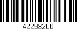 Código de barras (EAN, GTIN, SKU, ISBN): '42298206'