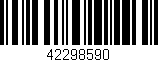 Código de barras (EAN, GTIN, SKU, ISBN): '42298590'