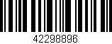 Código de barras (EAN, GTIN, SKU, ISBN): '42298896'