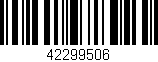 Código de barras (EAN, GTIN, SKU, ISBN): '42299506'