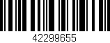 Código de barras (EAN, GTIN, SKU, ISBN): '42299655'