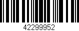 Código de barras (EAN, GTIN, SKU, ISBN): '42299952'