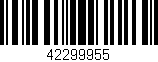 Código de barras (EAN, GTIN, SKU, ISBN): '42299955'