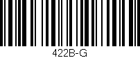 Código de barras (EAN, GTIN, SKU, ISBN): '422B-G'
