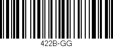 Código de barras (EAN, GTIN, SKU, ISBN): '422B-GG'