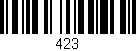 Código de barras (EAN, GTIN, SKU, ISBN): '423'
