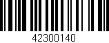 Código de barras (EAN, GTIN, SKU, ISBN): '42300140'