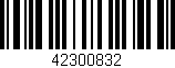 Código de barras (EAN, GTIN, SKU, ISBN): '42300832'