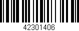 Código de barras (EAN, GTIN, SKU, ISBN): '42301406'