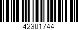 Código de barras (EAN, GTIN, SKU, ISBN): '42301744'