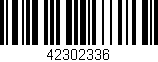 Código de barras (EAN, GTIN, SKU, ISBN): '42302336'