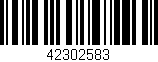 Código de barras (EAN, GTIN, SKU, ISBN): '42302583'