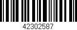 Código de barras (EAN, GTIN, SKU, ISBN): '42302587'
