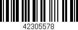 Código de barras (EAN, GTIN, SKU, ISBN): '42305578'