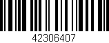 Código de barras (EAN, GTIN, SKU, ISBN): '42306407'