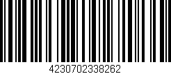 Código de barras (EAN, GTIN, SKU, ISBN): '4230702338262'