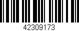 Código de barras (EAN, GTIN, SKU, ISBN): '42309173'
