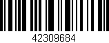 Código de barras (EAN, GTIN, SKU, ISBN): '42309684'