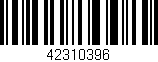 Código de barras (EAN, GTIN, SKU, ISBN): '42310396'