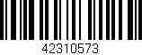 Código de barras (EAN, GTIN, SKU, ISBN): '42310573'