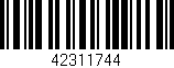 Código de barras (EAN, GTIN, SKU, ISBN): '42311744'