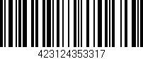 Código de barras (EAN, GTIN, SKU, ISBN): '423124353317'