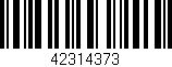 Código de barras (EAN, GTIN, SKU, ISBN): '42314373'
