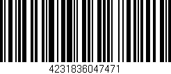Código de barras (EAN, GTIN, SKU, ISBN): '4231836047471'