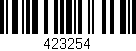 Código de barras (EAN, GTIN, SKU, ISBN): '423254'