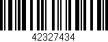 Código de barras (EAN, GTIN, SKU, ISBN): '42327434'