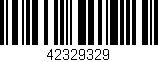 Código de barras (EAN, GTIN, SKU, ISBN): '42329329'