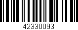 Código de barras (EAN, GTIN, SKU, ISBN): '42330093'