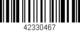 Código de barras (EAN, GTIN, SKU, ISBN): '42330467'