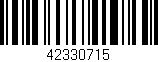 Código de barras (EAN, GTIN, SKU, ISBN): '42330715'