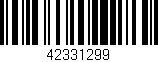 Código de barras (EAN, GTIN, SKU, ISBN): '42331299'