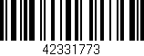 Código de barras (EAN, GTIN, SKU, ISBN): '42331773'