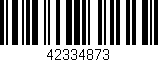 Código de barras (EAN, GTIN, SKU, ISBN): '42334873'