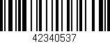 Código de barras (EAN, GTIN, SKU, ISBN): '42340537'