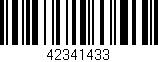 Código de barras (EAN, GTIN, SKU, ISBN): '42341433'