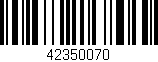 Código de barras (EAN, GTIN, SKU, ISBN): '42350070'
