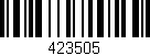 Código de barras (EAN, GTIN, SKU, ISBN): '423505'