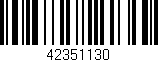 Código de barras (EAN, GTIN, SKU, ISBN): '42351130'