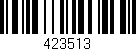 Código de barras (EAN, GTIN, SKU, ISBN): '423513'