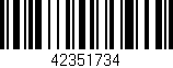 Código de barras (EAN, GTIN, SKU, ISBN): '42351734'