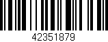 Código de barras (EAN, GTIN, SKU, ISBN): '42351879'