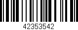 Código de barras (EAN, GTIN, SKU, ISBN): '42353542'